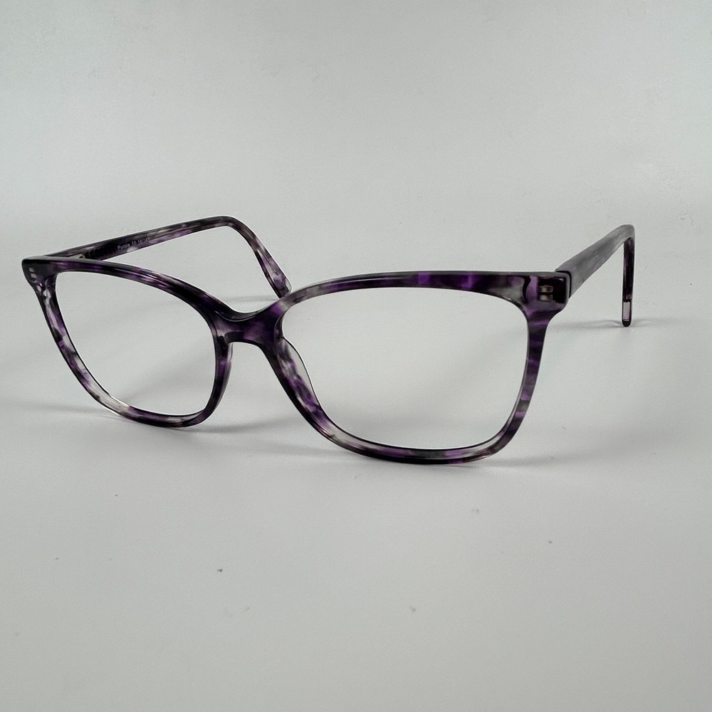 Fregossi 1003 Women Eyeglasses Frame Purple Floral Plastic Full Rim 58-16-145 mm